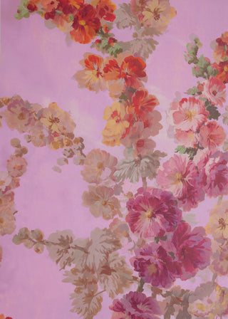 Hollyhocks Rising - Sugarplum