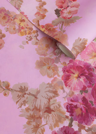 Hollyhocks Rising - Sugarplum