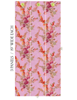 Hollyhocks Rising - Sugarplum