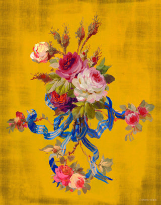 Queen's Roses In Golden Nectar Print