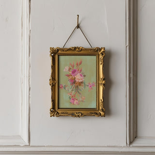 Queen's Roses In Pistachio Macaron Print