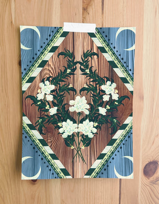 Celestial Floral Print
