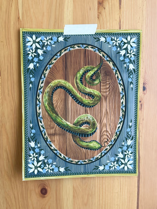 Blurred Serpentine Print