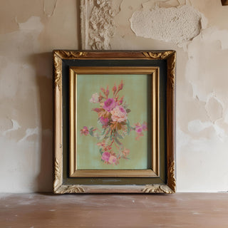Queen's Roses In Pistachio Macaron Print